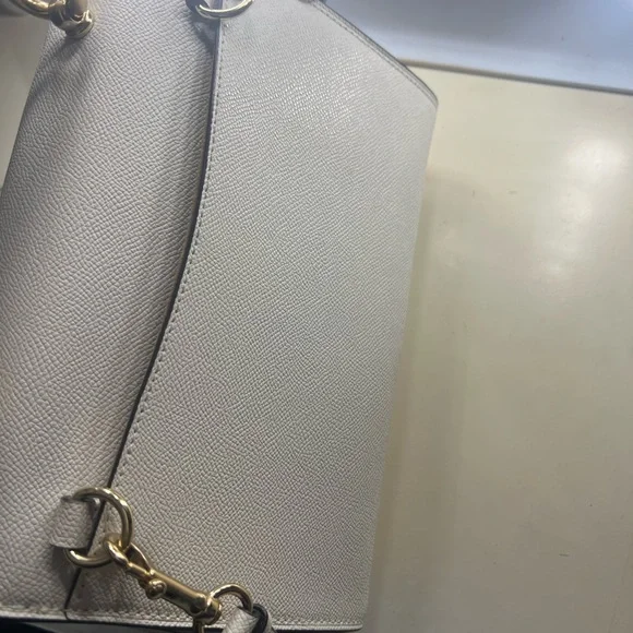 Coach White Leather Shoulder Bag